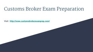 Best Online Custom Broker Course