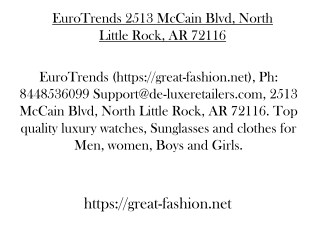 EuroTrends 2513 McCain Blvd, North Little Rock, AR 72116