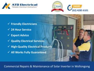 Commercial Repairs & Maintenance of Solar Inverter in Wollongong