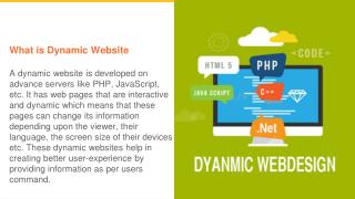 What is Dynamic Website and its Benefits