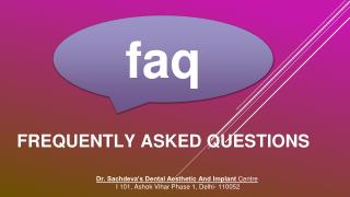 Frequently Asked Dental Questions - Dental Implant India
