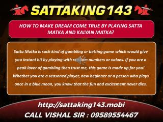 Kalyan Matka Tips | Satta Matka Game | Satta King