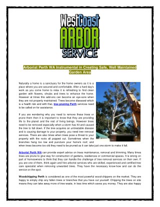 Arborist Perth WA