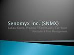 Senomyx Inc. SNMX