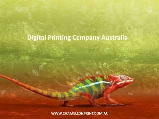 Digital Printing Company Australia - Chameleon Print Group