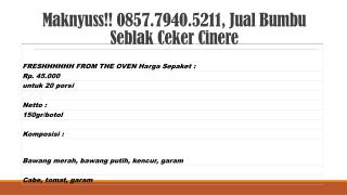 Maknyuss!! 0857.7940.5211, Jual Bumbu Seblak Basah Cilegon 1