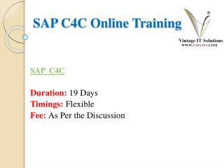 SAP C4C PPT Material