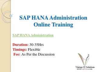 SAP HANA PPT Material