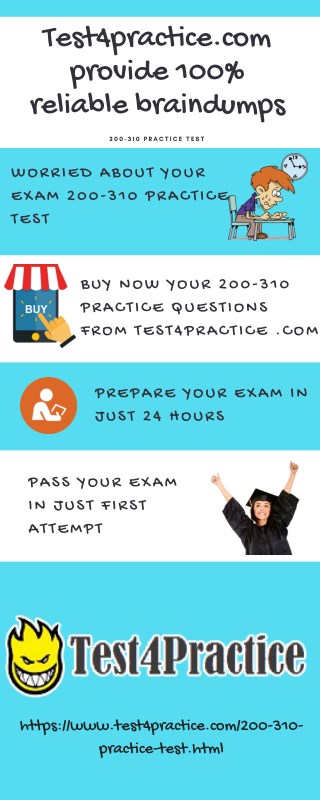 Pass your Cisco 200-310 Exam by (Test4practice.com) 200-310 Practice Exam Dumps