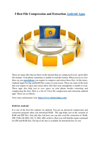 5 Best File Compression And Extraction Android Apps