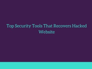 Tools to Scan Websites for Security Vulnerabilities