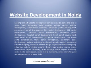 Website Development in Noida