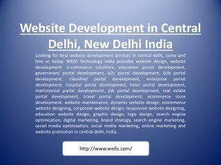 Website Development in Central Delhi