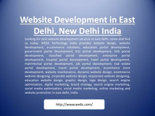 Website Development in East Delhi