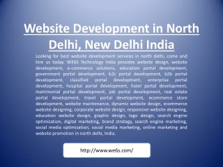 Website Development in North Delhi