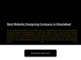 Web Designing in Ghaziabad