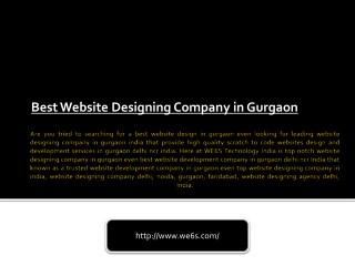Web Designing in Gurgaon