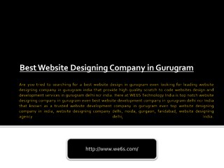 Web Designing in Gurugram