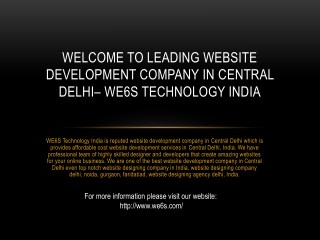 Website Development Company in Central Delhi