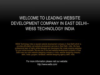 Website Development Company in East Delhi