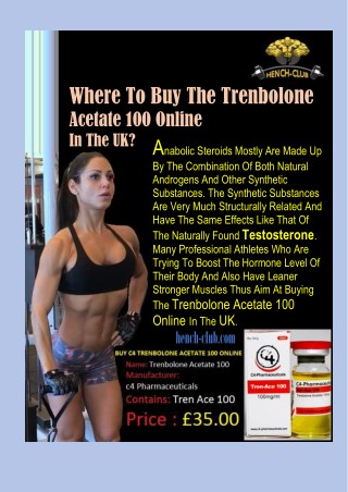 Where To Buy The Trenbolone Acetate 100 Online In The UK?