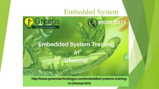 Embedded system Training in Chennai