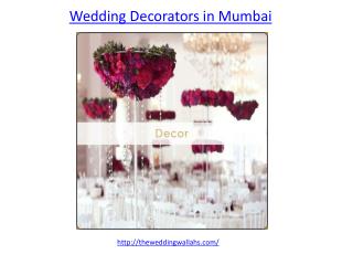 Which is the best wedding decorators in mumbai