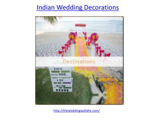Get the best indian wedding decorations