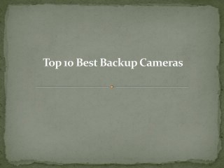 Top 10 best backup cameras