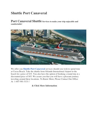 Shuttle Port Canaveral