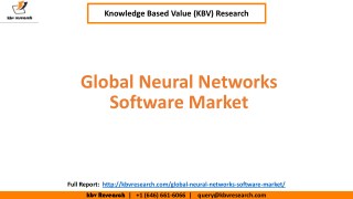 Global Neural Networks Software Market