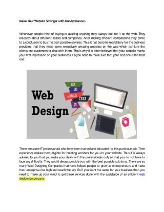 Web Designing Company