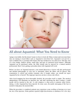 All about Aquamid: What You Need to Know