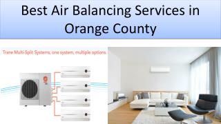 Best Air Balancing Services in Orange County