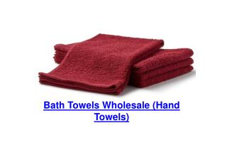 Bath Towels Wholesale (Hand Towels)