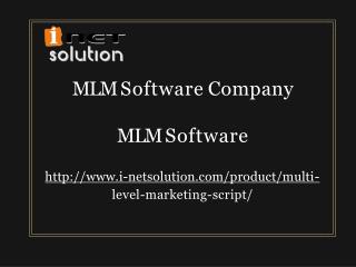 MLM Software - MLM Software Company