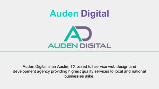 Austin Graphic Design Firms By Auden Digital