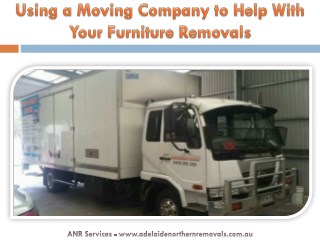 Using a Moving Company to Help With Your Furniture Removals