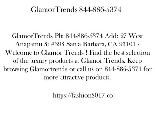 GlamorTrends 844-886-5374
