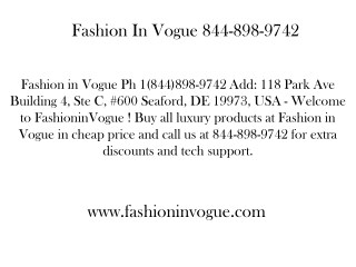 FashioninVogue 844-898-9742