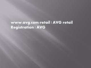 www.avg.com/retail | AVG retail Registration | AVG