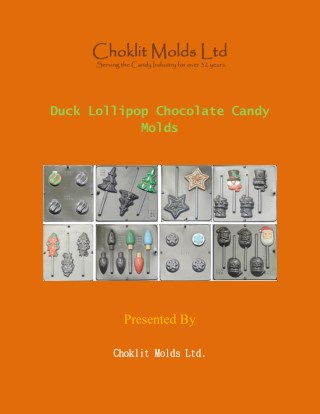 Duck Lollipop Chocolate Candy Molds