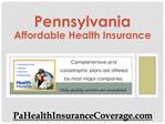Low Cost Health Insurance Pa