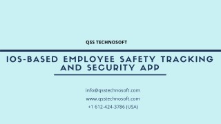 iOS-based Employee Safety Tracking and Security App