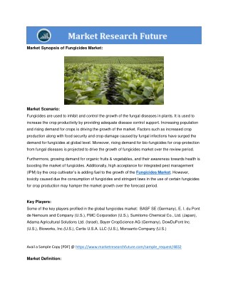 Fungicides Market report pdf formate