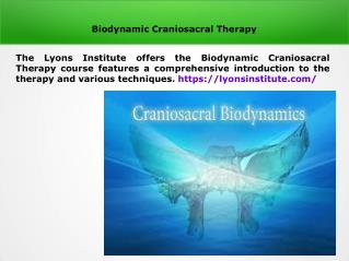 Craniosacral therapy courses