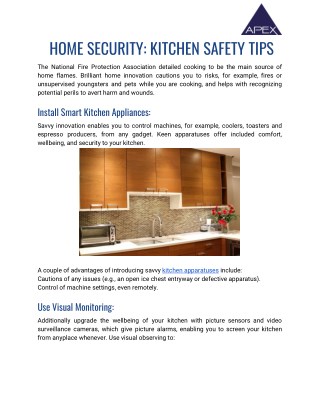 Home safety and security