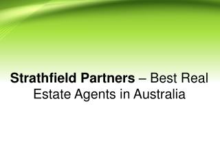 Strathfield Partners â€“ Best Real Estate Agents in Australia