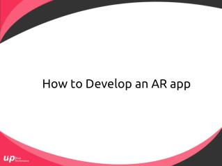 AR mobile app development