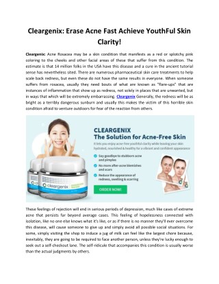Cleargenix: Increase the Elasticity & level of Collegan in Your Skin!